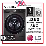 LG Front Load Washer Dryer Wash 13KG/Dryer 8KG (FV1413H2BA) Washing Machine/Mesin Basuh Auto/洗衣机