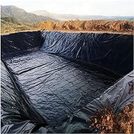 Rubber Pond Liner HDPE 0.3mm Durable Pond Skins Liner 10x15 Large Liner Preformed Pond Underlayment for Fish Ponds, Streams Fountains and Garden Waterfall (Color : Black, Size : 4x10m)