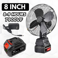 2988VF Kipas Camping Mini Bateri Tahan Lama 8 Inch 10000mah Cordless Rechargeable Fan for Home Outdo