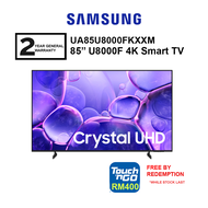Samsung 75 U8000H UA75U8000HKXXM / 85 UA85U8000FKXXM Crystal UHD U8000F 4K Smart TV (FREE TNG BY RED