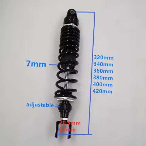 1 Pcs 360mm 380mm 400mm 425mm Motorcycle Shock Absorbers for Honda CB400 PCX125 PCX150 Suzuki Yamaha