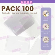 Toploader 100 pieces Buka top sealed card holder, unseal size B8, A7 cheap toploader combo card prot