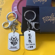 Honkai Impact 3rd Merchandise Valkyrie Elysia 2D Metal Keychain Creative Student Backpack Pendant