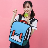 iPix 2D Cartoon Backpack – Optical Illusion School Bag