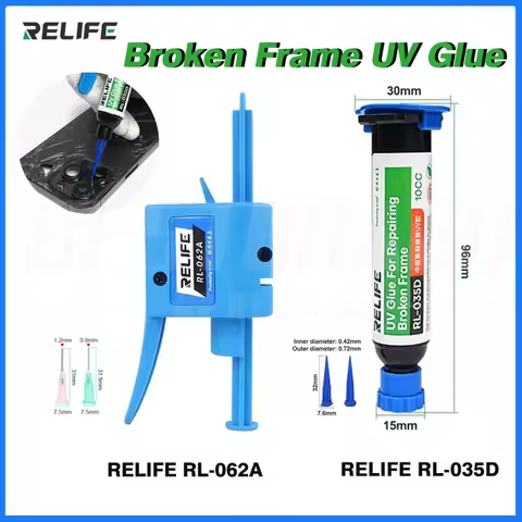 RELIFE RL-035D Broken Frame UV Glue Strong Adhesion High Hardness,Fast Curing Without Whitening Repa