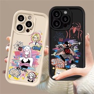 Casing OPPO CPH2421 CPH2477 CPH2239 CPH2325 CPH2161 Matching Spider Man Couple Set Funny Aesthetic S