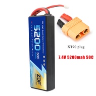 Brand new Powerful Zknitting 7.4V 5200mAh 50C 2s Hard Case RC LiPo Traxxas 1/10 car Akku bateria T -