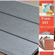 wall panel Wooden Adhesive ceiling wallpaper 3D Wall Sticker Foam Self Adhesive Wall Panel Roof Ceil