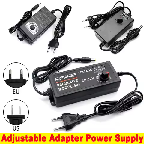 Adapter 12V 24V Volt AC DC Adjustable Power Supply 220V TO 9V 12V 24V 36V LED Display Screen 1A 2A 3