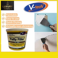 V-TECH VT-460 500GRAM INSTANT PUTTY FILLER/QUICK DRYING/WALL CRACK GAP/DEMPUL DINDING BATU PLASTER PARTITION WHITE