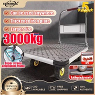 Push Cart Trolley Foldable Trolley Cart Aluminum 400/600KG Portable Heavy Duty Trolly Cart