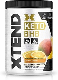 Xtend Keto | The Perfect Keto & BCAA Powder Orange Mango | Sugar Free Bhb Exogenous Ketones Suppleme