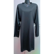 BLOUSE MUSLIMAH HITAM PLAIN