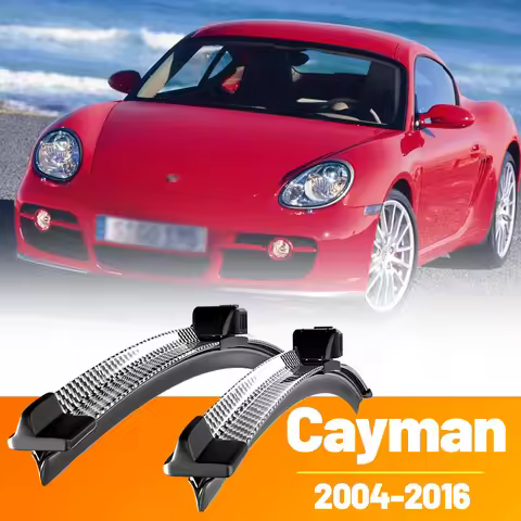 2pcs Front Windshield Windscreen Wiper Blades Carbon Fibre Wipers For Porsche Cayman 987 981 2004-20
