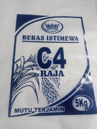 plastik beras c4 raja 5 kg(100pcs)