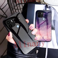 Redmi A2 Plus Case Luxury Starry Sky Tempered Glass Phone Casing Redmi A2 Plus A2Plus Back Cover