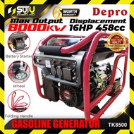 DEPRO TK8500 8KVA (8000Watt) Gasoline generator  with Electric Start, Handle & Wheel