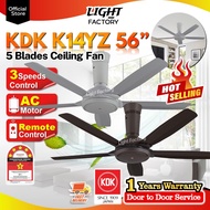 KDK K14YZ-PBR / GY | K14PH 5 Blades || K14XZ-GY/ PBR | K14RH 4 Blades 3/5 Speeds Remote Control Ceil