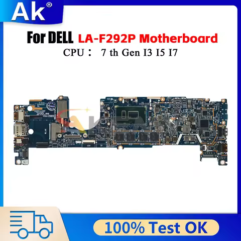 DDA30 LA-F291P LA-F292P Laptop Motherboa For Dell Latitude 13 7390 2in1 CN-02PK0W 071V71 0441WF 041M