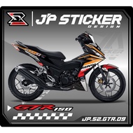 GTR Sticker Striping GTR 150 - Honda SUPRA GTR 150 Motorcycle Sticker List Vinyl Variations (JP.S2) 