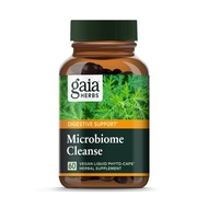 Gaia Herbs Microbiome Cleanse - with Black Walnut, Sweet Wormwood, Oregano & Peppermint - Helps Bala