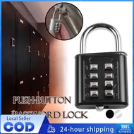 Durable 8 Digit Combination Padlock Button lock Travel Smart Password Lock Zinc Alloy Luggage Lock C