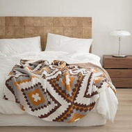 WUQA超柔半邊絨針織毯蓋毯小毯子午睡毯 沙發蓋毯休閒毛毯120*150