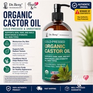 Dr. Berg Organic Castor Oil – Cold-Pressed, Pure, Hexane-Free