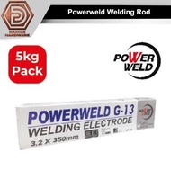 1 box Powerweld G-13 welding rod 5kg welding rod E6013 rod welding besi rod kimpalan besi 2.6mm & 3.