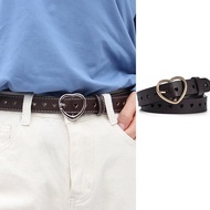 Simple Love Belt Versatile Jeans Belt Pink Thin Belt Woman For Dress Tali Pinggang