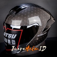 JITSU HELM JS1 MOTIF / HEKAGON CARBON / HALF FACE - VISOR SILVER