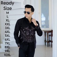 KEMEJA JUMBO BATIK SHIRT SIZE ML XL XXL 3XL 4XL 5XL 6XL 7XL 8XL 9XL 10XL casual shirt men's shirt