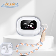 for UGREEN EchoBuds Magic Case UGREEN T6 Magic Clear Soft Case Protective Cover Cute Lanyard Suitabl