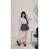 韩版休闲蝴蝶结针织上衣 Korean Style Casual Bow Knit Sweater Top A21262