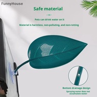 【FKSG】 Frog Habitat Leaf Suction Cup Reptile Basking Area Resting Terrace Tank Accessories Simulated