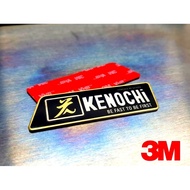 KENOCHi Metal Emblem 3m Sticker 1 x 3.5 Inches