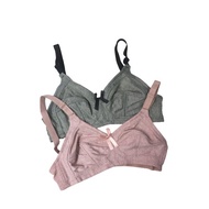 Women Bra Wireless, Non-wired, No Padding Bra, Cup B C ~ Coli Perempuan Tanpa Dawai, Tanpa Span