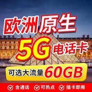 欧洲电话卡德国法国欧盟多国通用4g/5g高速上网流量卡旅游手机卡 10天 15GB流量+中国欧盟通话