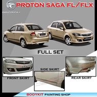 PROTON SAGA FLX/FL FULLSET SKIRTING (FRONT SKIRT ,SIDE SKIRT, REAR SKIRT) PU GETAH BODYKIT