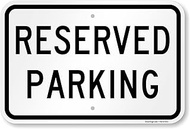 SmartSign 12 x 18 inch “Reserved Parking” Metal Sign, 120 mil Aluminum Composite (ACM), Engineer Gra