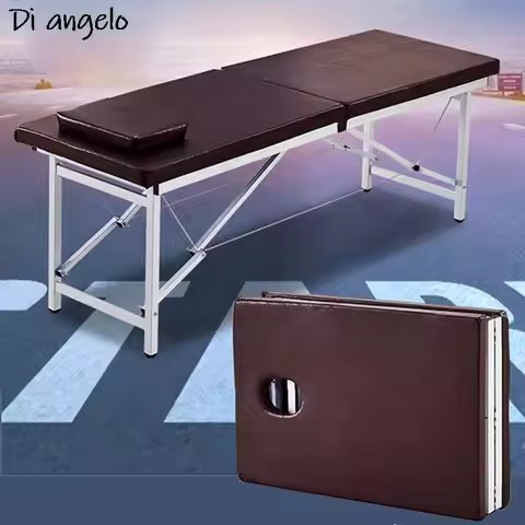 Handheld Portable Beauty Bed Beauty Salon Folding Square Massage Bed Head Hole Massage Original Poin