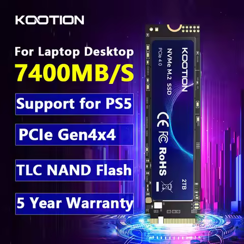 KOOTION X16Plus SSD NVMe M2 1TB 2TB 4TB Gen4x4 Internal Solid State Hard Disk PCIe 4.0x4 2280 SSD M.