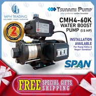 Tsunami Water Pump CMH4-60K Automatic Home Water Booster Pump 1.5HP For 5-7 Toilets