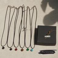 Round Energy Necklace by afaik.nw // DA natural stone gift stone Necklace