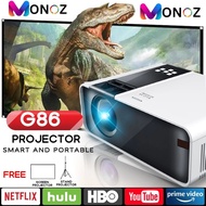 6000 lumens G86 Projector FULL HD 1080P Android Mini Projector WIFI LCD A80 Protable Projector