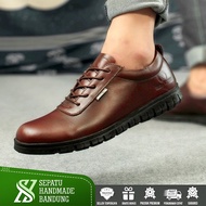 SEPATU KULIT PRIA PANTOFEL TEMALI ACARA RESMI FORMAL KERJA PANTOVEL KANTOR DERBY SHOES  HITAM COKELA