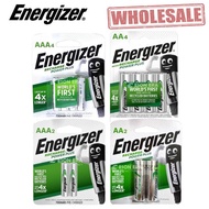 [100% Original] Energizer AA 2000mAh / AAA 700mAh Rechargeable Batteries