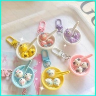 Sanrio Kuromi Pochacco Rice dumpling Bowl Car Keychains Bag Pendant Girl Cartoon Couple Gift Accessories Pendant