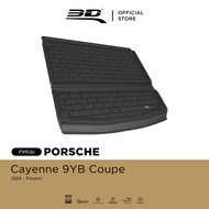 3D Mats ถาดท้ายรถยนต์ PORSCHE CAYENNE PHEV  SUV (9YA)/COUPE (9YB) PHEV 2024 - 2026 พรมกันลื่น พรมกัน