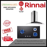 Rinnai RH-C209-GCR Chimney Hood + Rinnai RB-93TG 3 Burner Built-in Hob *BUNDLE DEAL - FREE DELIVERY